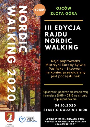 III Rajd nordic walking w Ojcowskim Parku Narodowym.